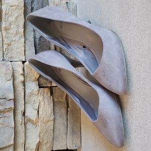 H&M gray pointed toe pumps high heels size 5.5